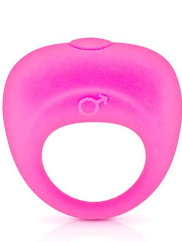 Anneau de pénis vibrant rose