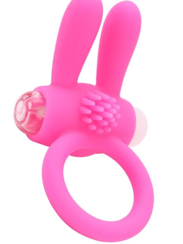 Anneau vibrant rabbit rose