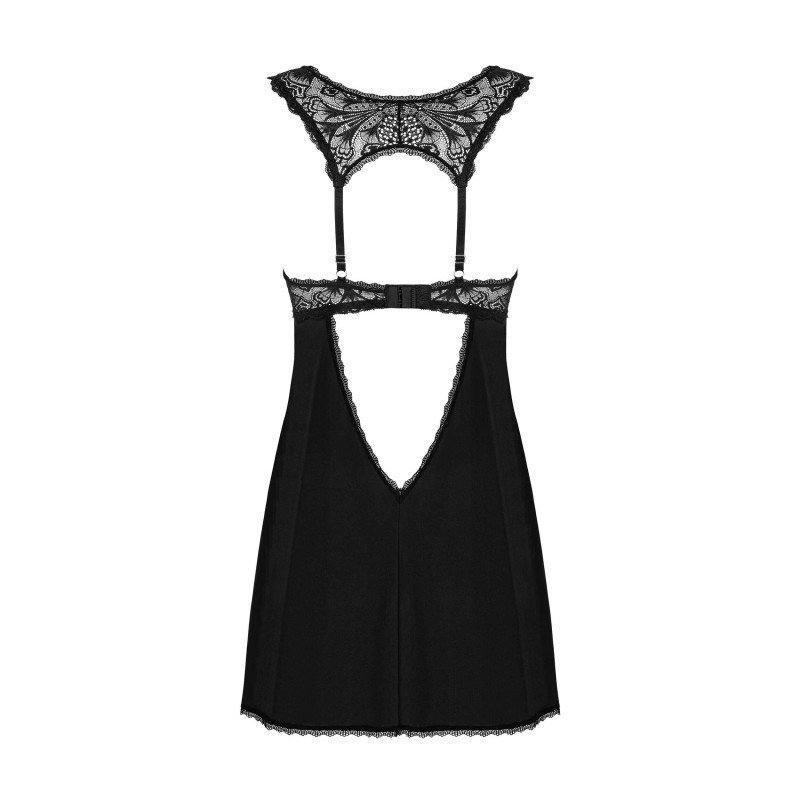 Babydoll Donna Dream noir, dos exposé – Obsessive