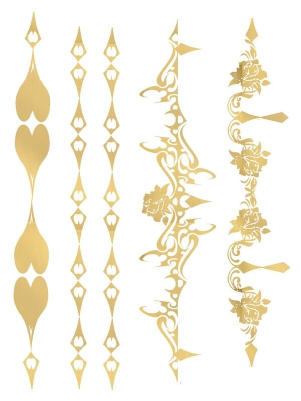 Bijoux de peau sexy dorés en tatouages éphémères