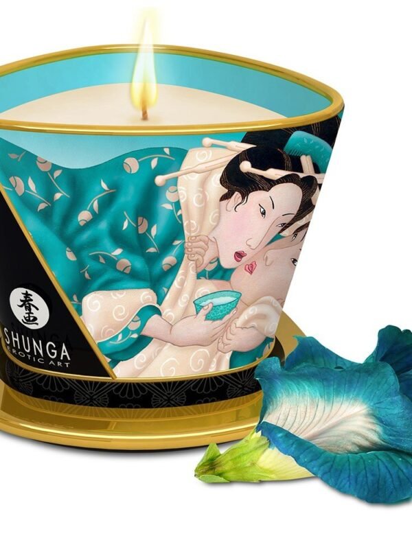 Bougie de massage parfum fleurs des îles 170 ml