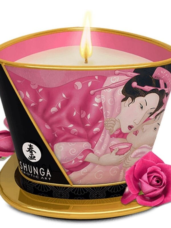 Bougie de massage parfum rose 170 ml