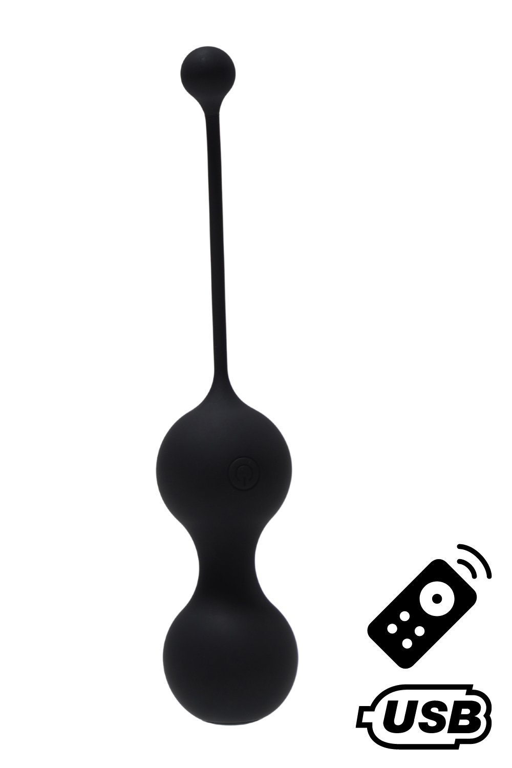 Boules de geisha télécommandées noires