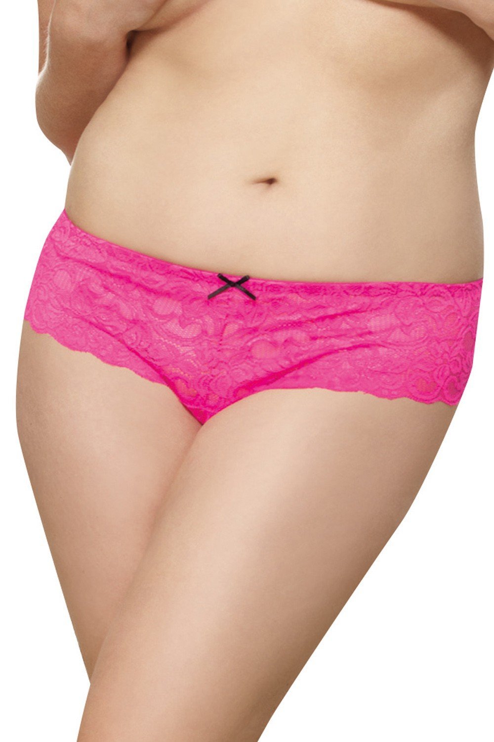 Boxer femme sexy grande taille bleu