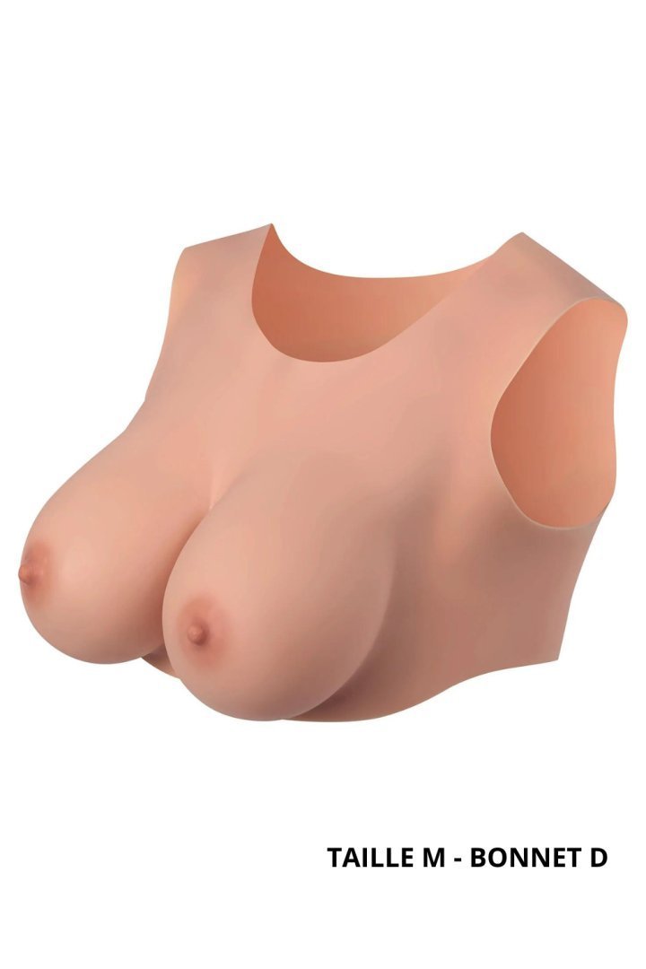 Buste faux seins réalistes bonnet D