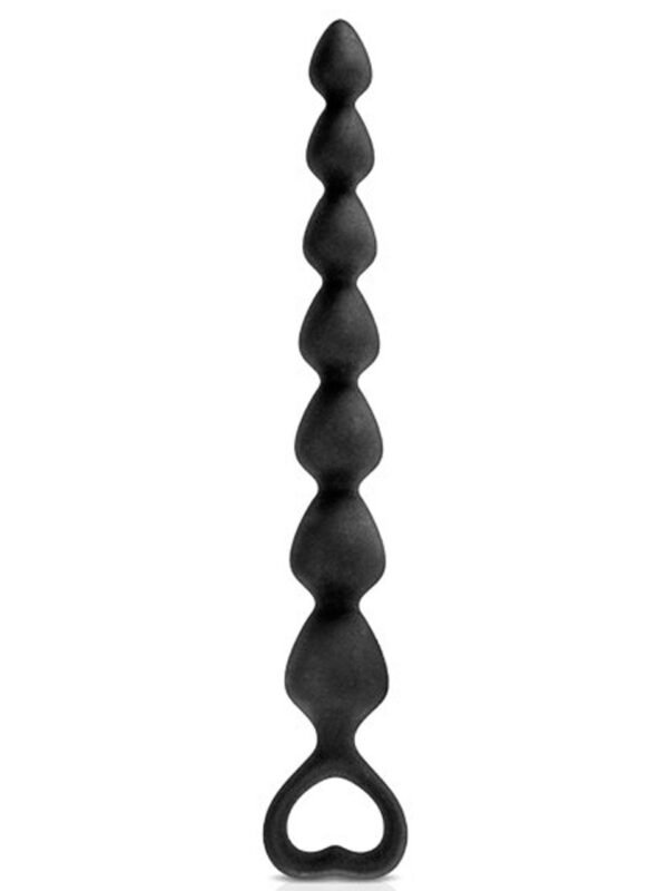 Chapelet anal noir 18 cm
