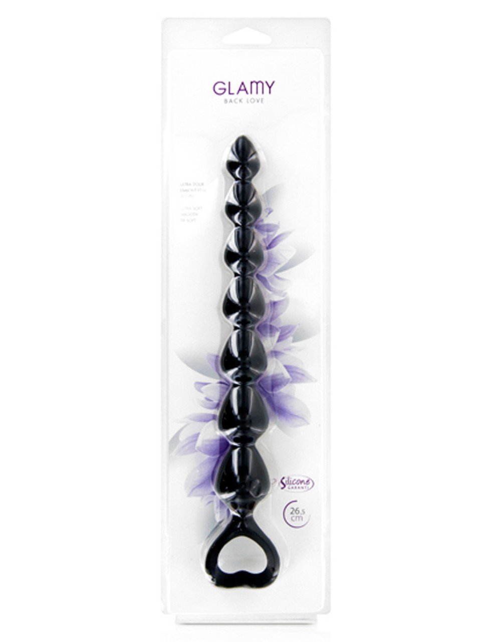 Chapelet anal noir 27 cm