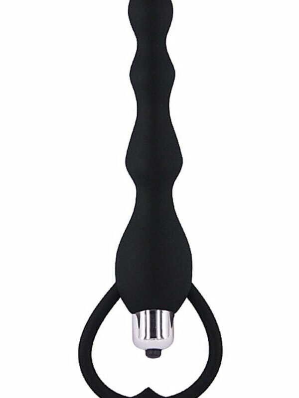 Chapelet anal vibrant noir