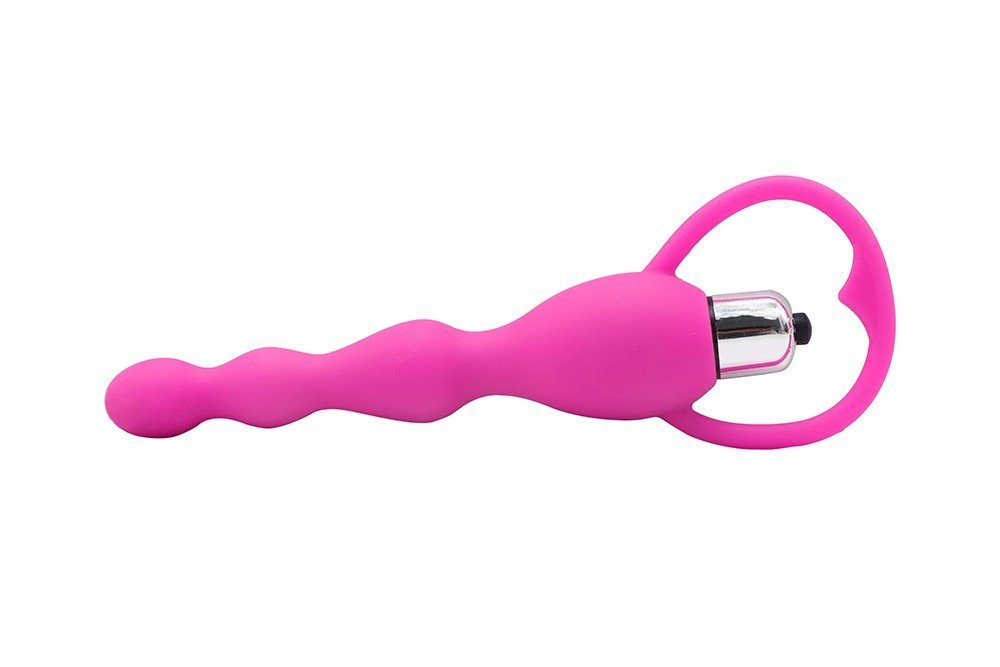 Chapelet anal vibrant rose