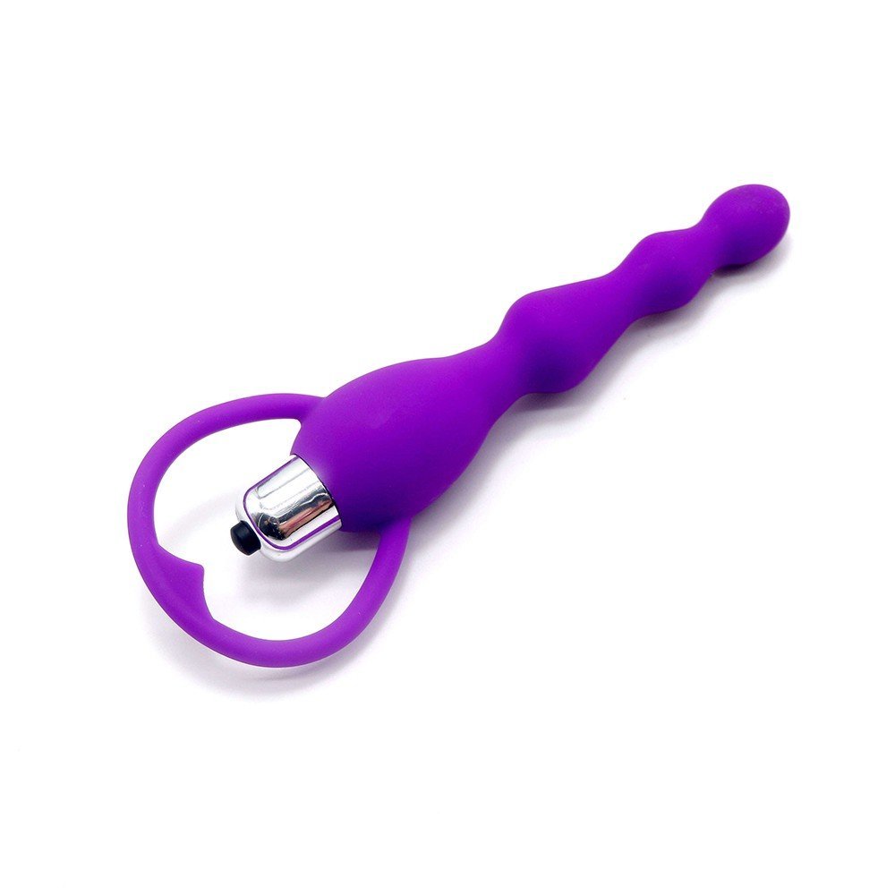 Chapelet anal vibrant violet