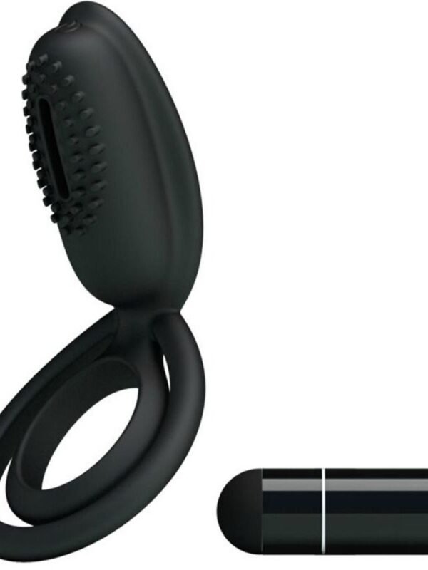 Cockring vibrant avec stimulateur clitoridien