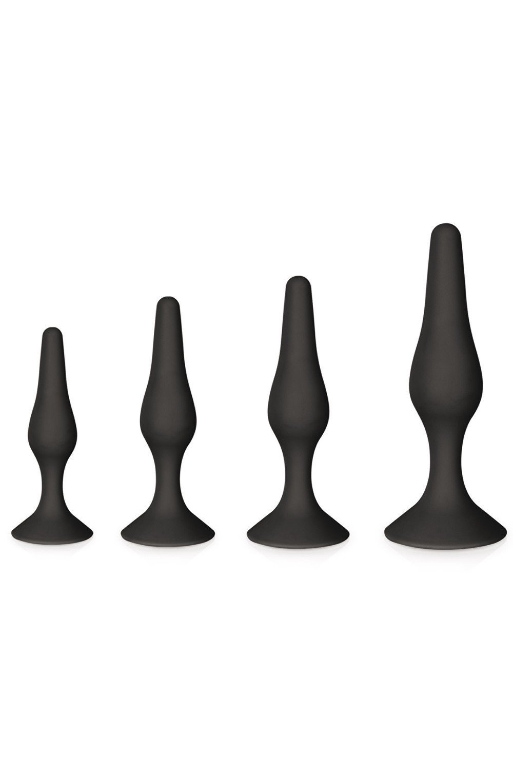 Coffret 4 plugs anaux noirs
