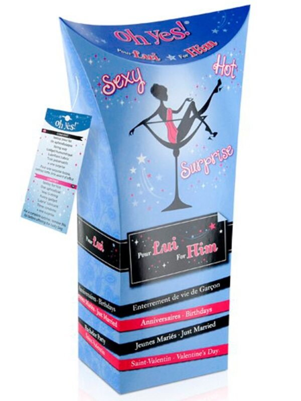 Coffret cadeau sexy homme avec sextoy et surprises