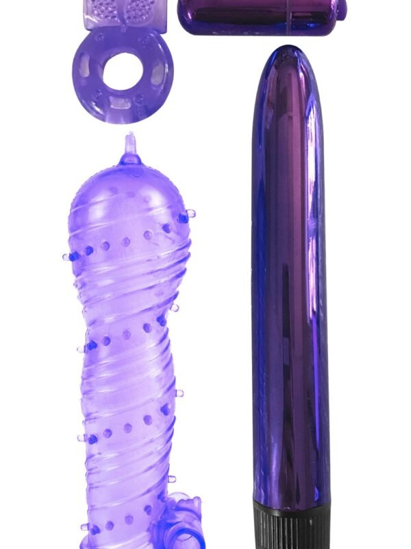 Coffret de 4 sextoys violet
