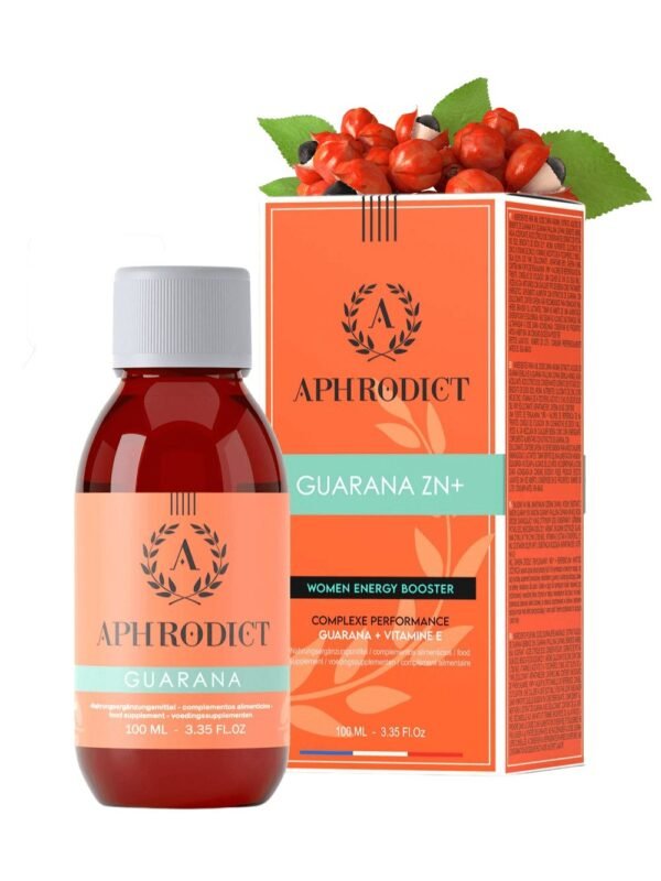 Complément liquide guarana zinc et vitamine E femme 100 ml