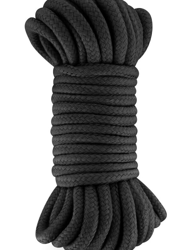 Corde shibari noire en coton 10 m