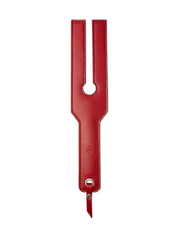 Cravache fine rouge et noire en fibre de verre