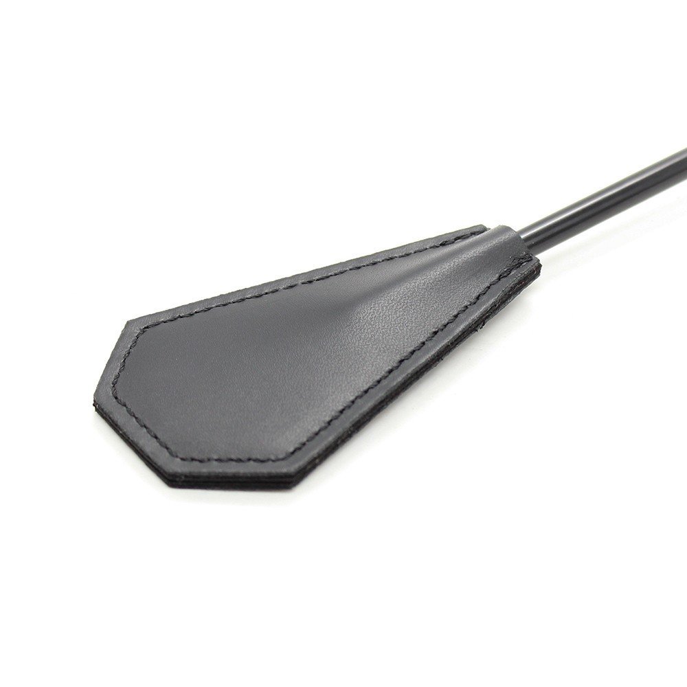 Cravache tapette courte à plumes noires