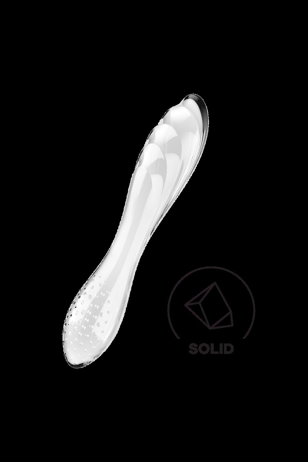 Dildo en verre transparent