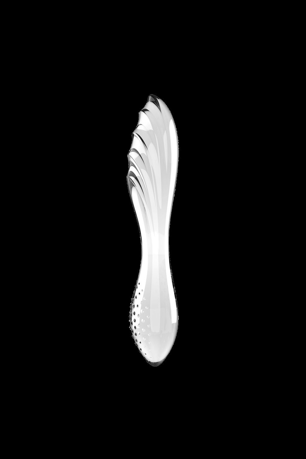 Dildo en verre transparent