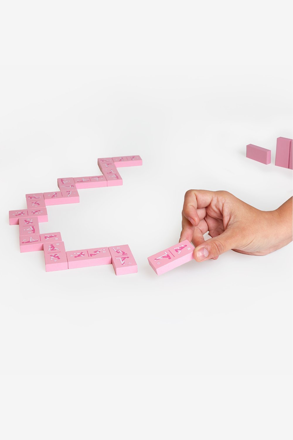 Dominos sexy en bois, 7 positions du Kamasutra