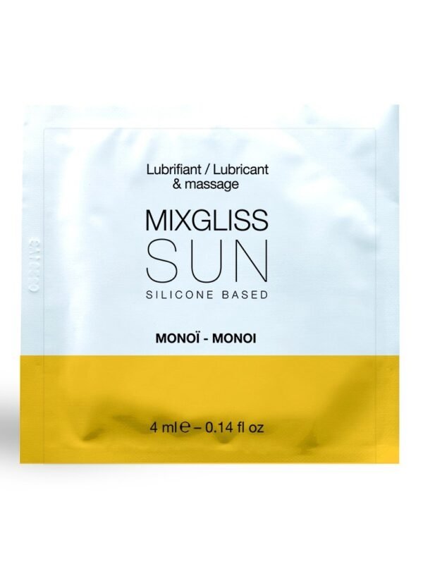Dosette lubrifiant et huile de massage silicone monoï 4 ml