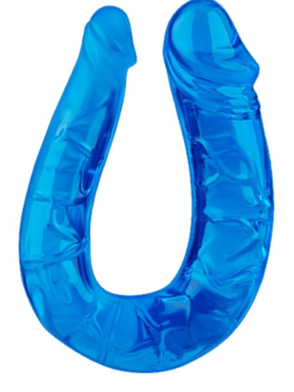 Double gode flexible bleu
