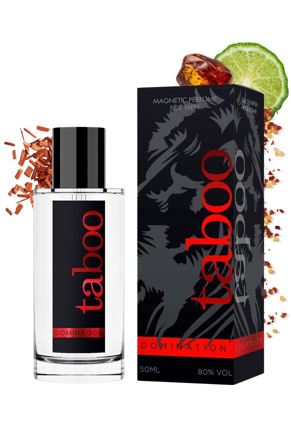 Eau de parfum de séduction homme boisée épicée 50 ml