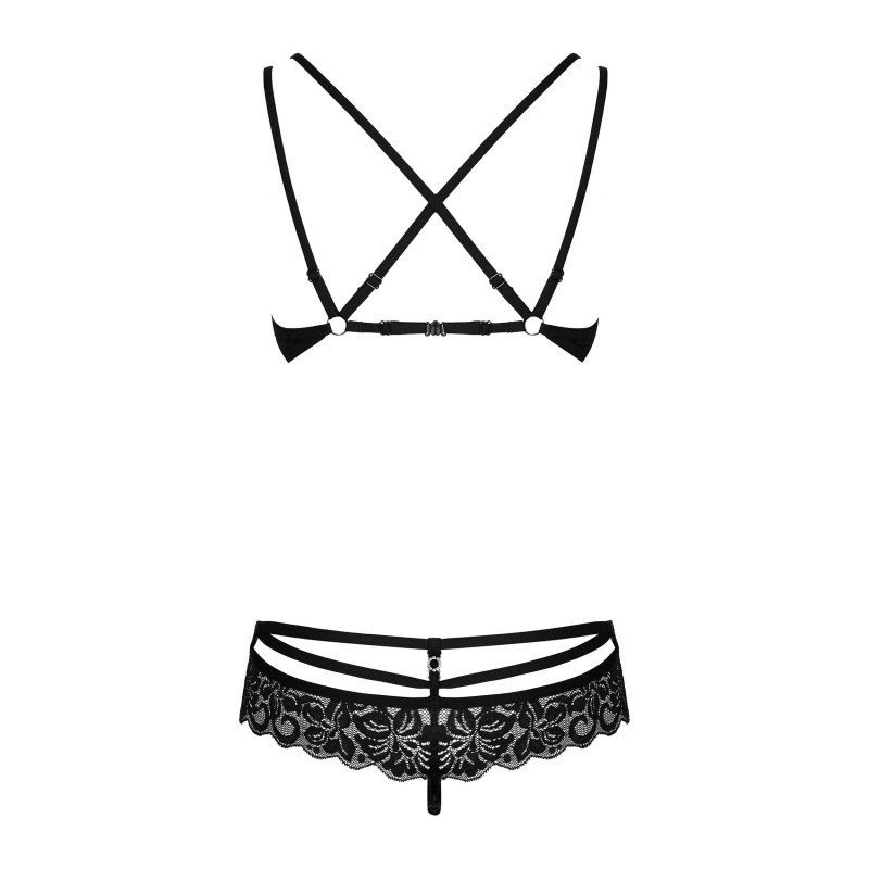 Ensemble 860 dentelle fine, lanières et bijoux – Obsessive