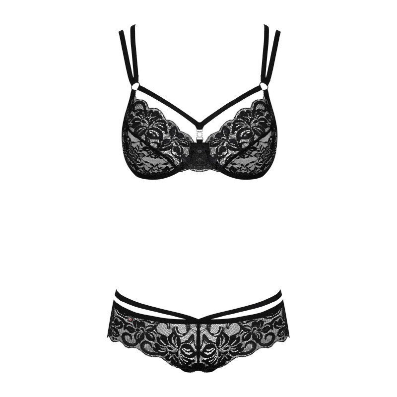 Ensemble 860 dentelle fine, lanières et bijoux – Obsessive