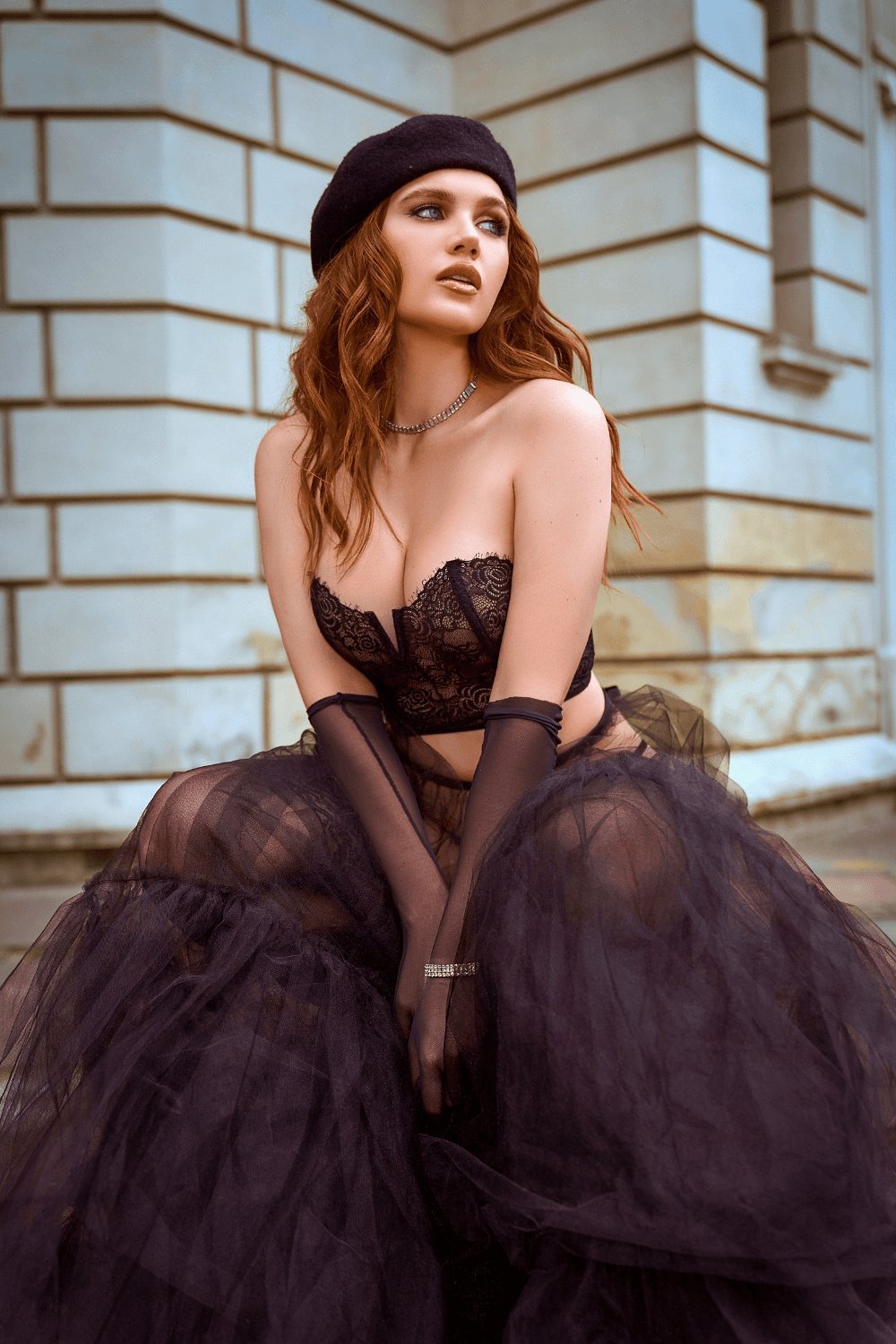 Ensemble bustier dentelle et string 80034 – Mapalé