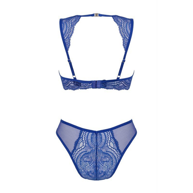 Ensemble Giselia bleu culotte taille haute – Obsessive