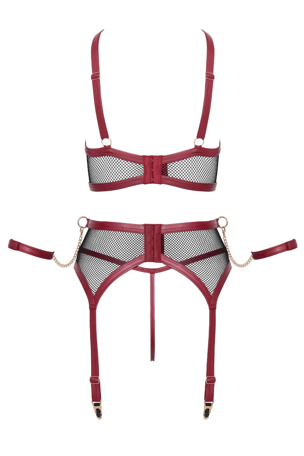 Ensemble jarretelles bondage et menottes – Cottelli