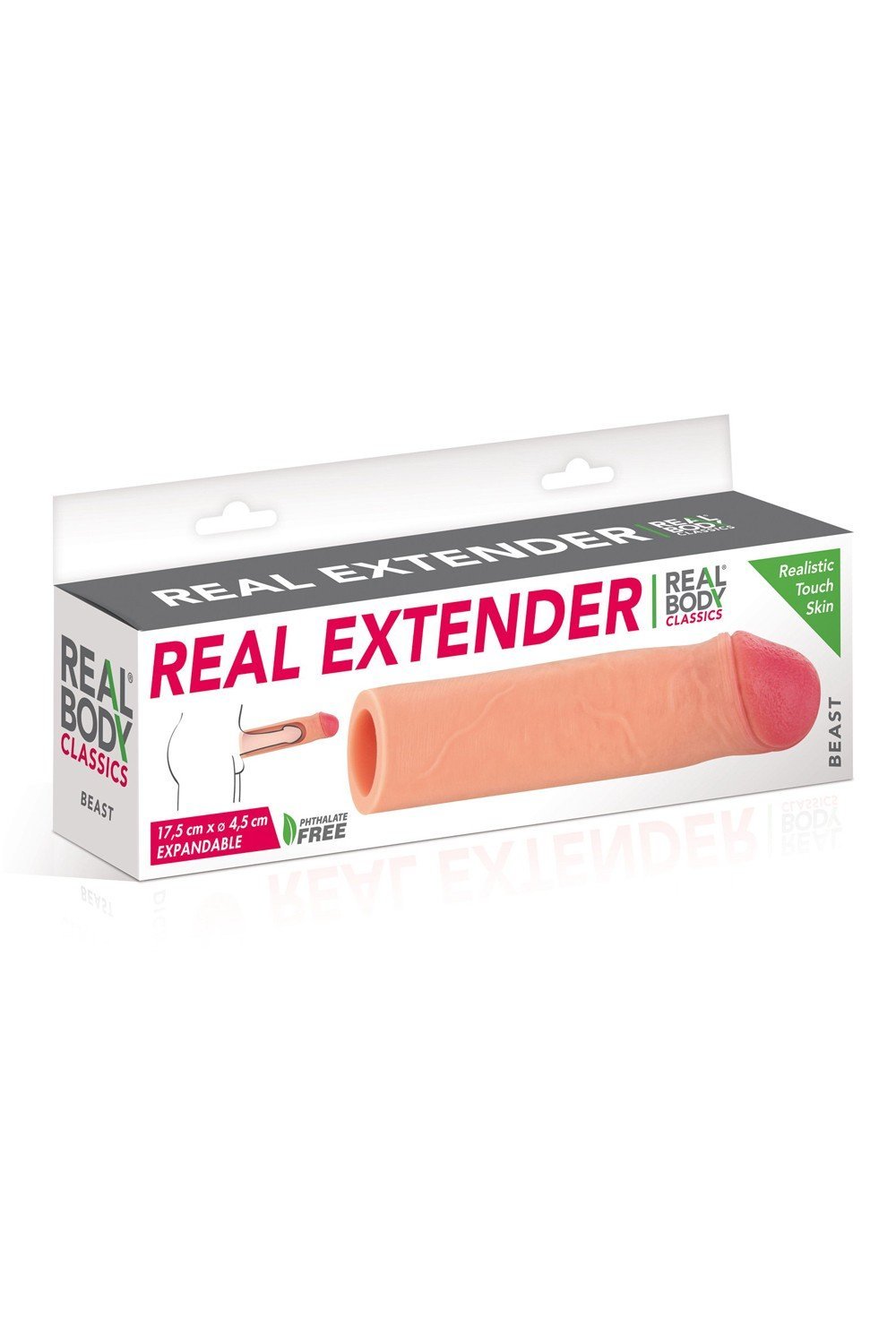 Gaine d'extension de pénis réaliste
