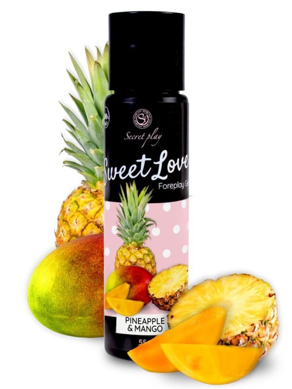 Gel de massage et lubrifiant comestible ananas mangue 60 ml