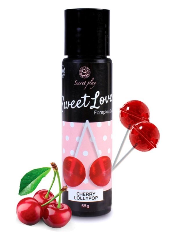 Gel de massage et lubrifiant comestible cerise 60 ml