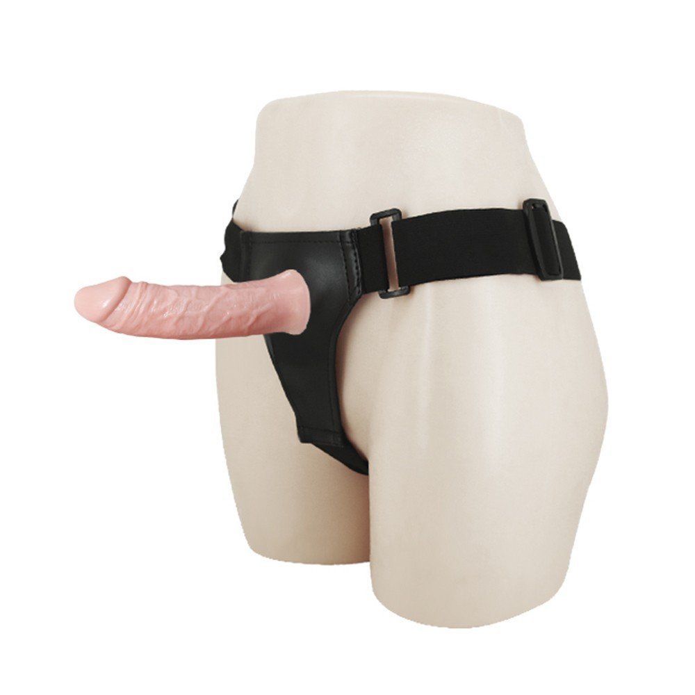 Gode ceinture creux vibrant à piles