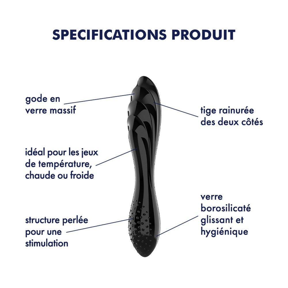 Gode en verre noir