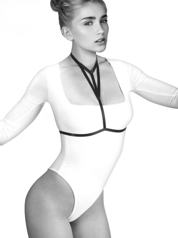 Harnais lingerie sexy noir col halter
