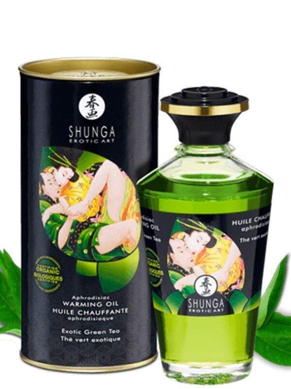 Huile chauffante comestible bio thé vert 100 ml