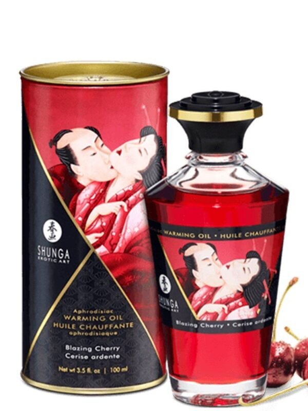 Huile chauffante comestible cerise 100 ml