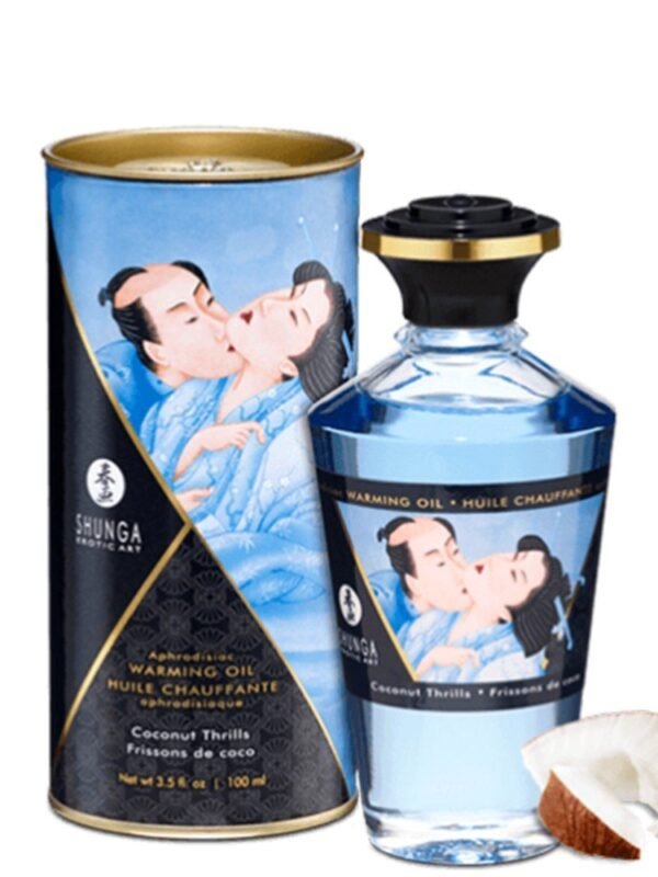 Huile chauffante comestible noix de coco 100 ml