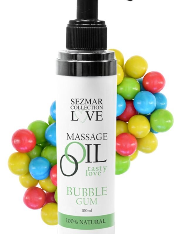 Huile de massage comestible bubble gum 100 ml