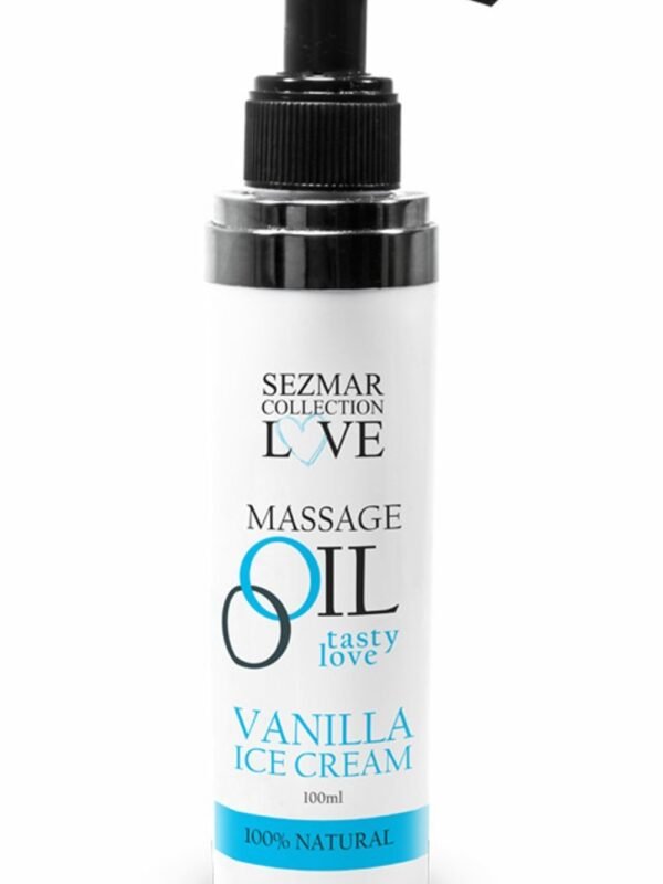 Huile de massage comestible vanille glacée 100 ml