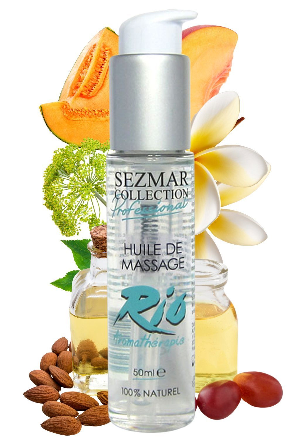 Huile de massage naturelle aux notes fruitées 50 ml