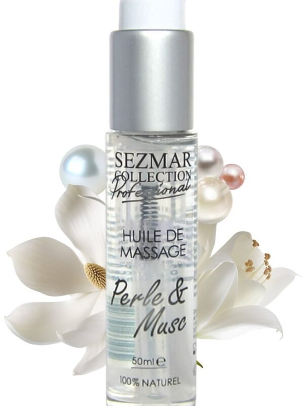 Huile de massage naturelle perle et musc 50 ml