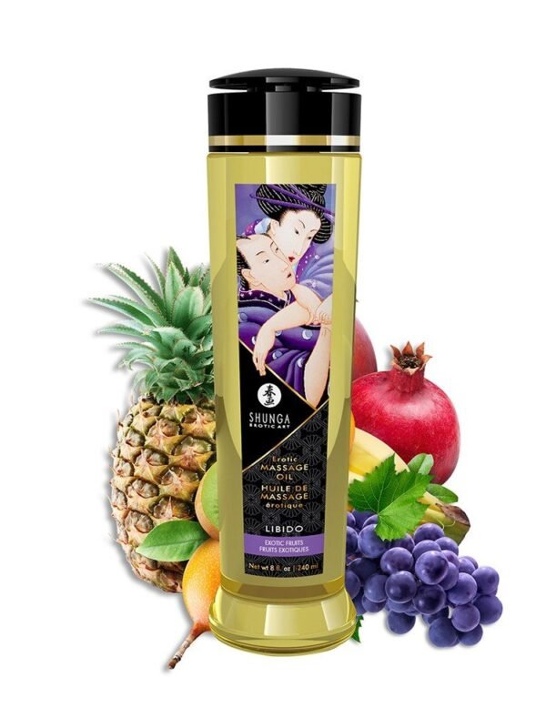 Huile de massage sensuelle fruits exotiques 240 ml
