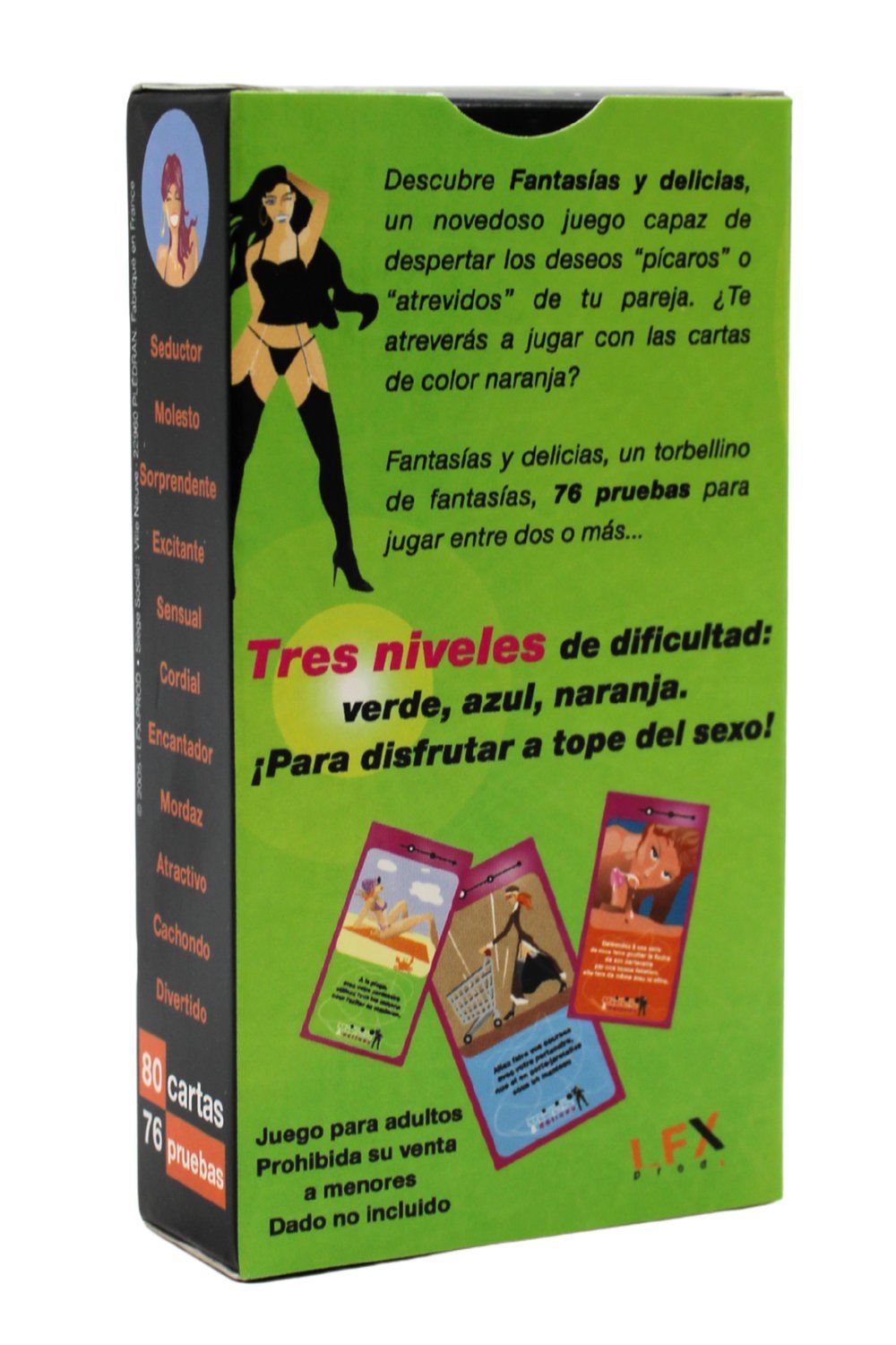 Jeu de cartes sexy à gages en espagnol, saison 1
