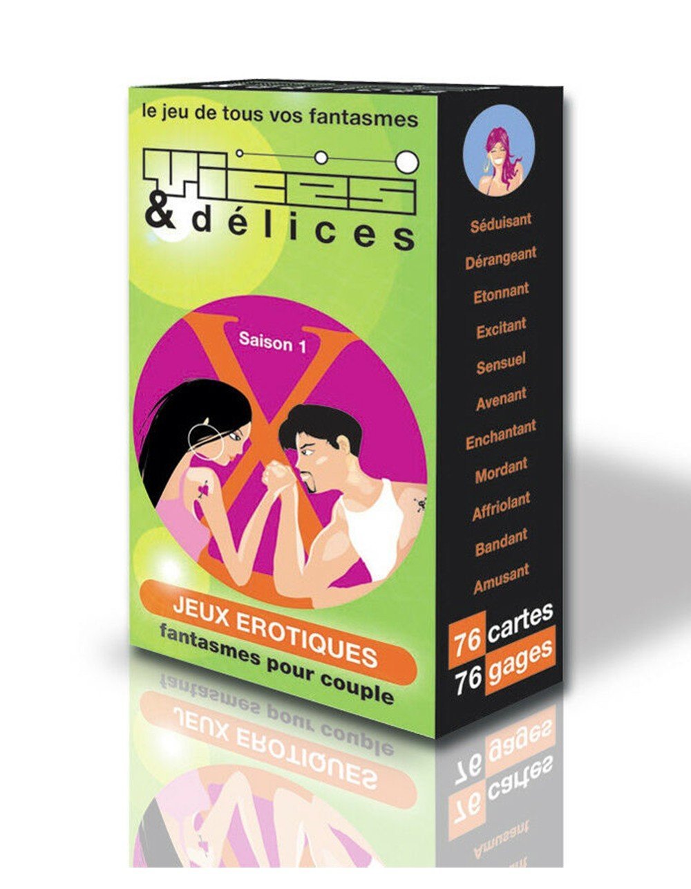 Jeu de cartes sexy de 76 gages, niveau facile
