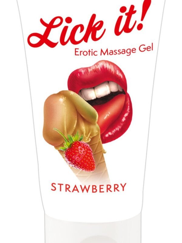 Lubrifiant comestible végan goût fraise 50 ml